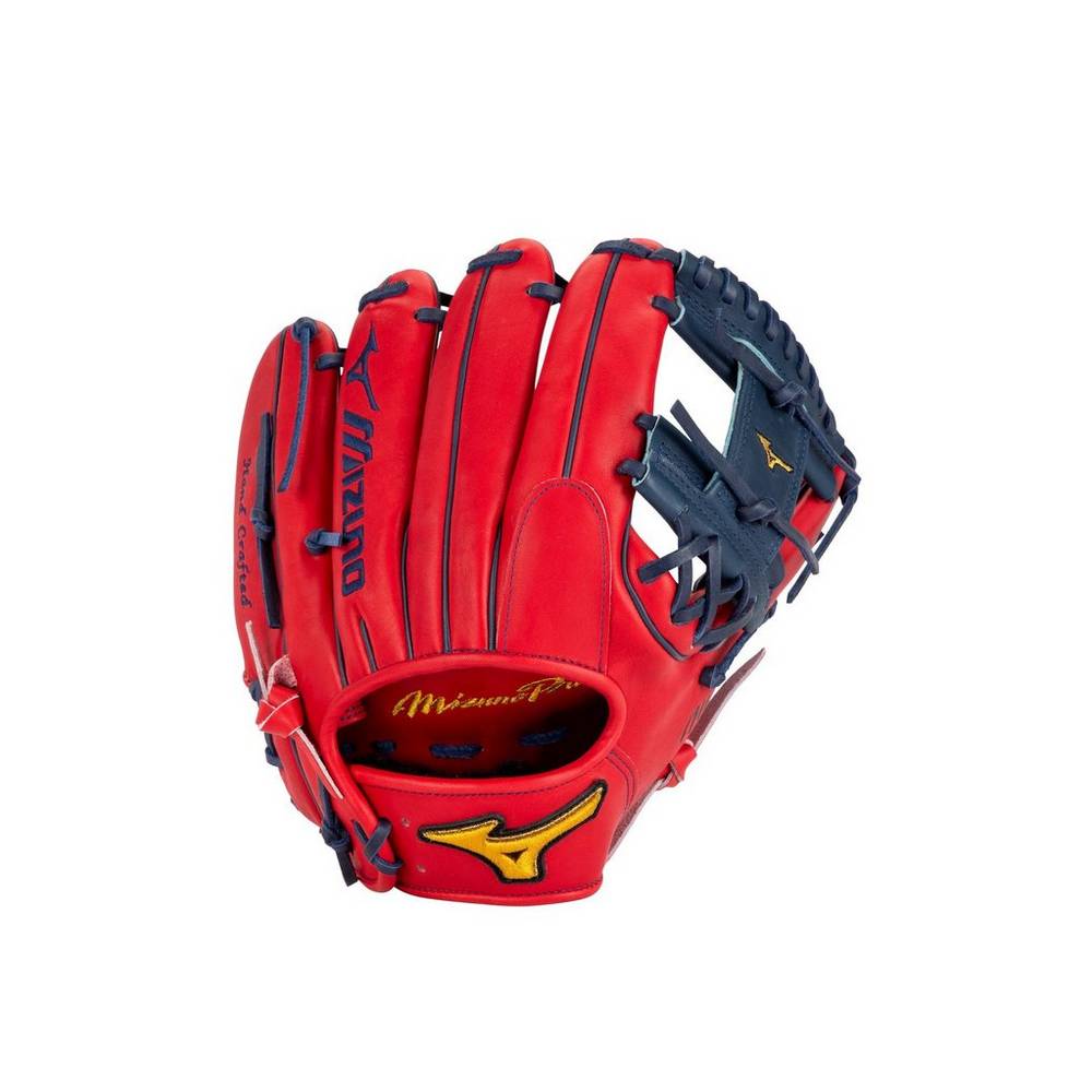 Guantes Mizuno Beisbol Pro Andrelton Simmons 11.5" Para Mujer Azul Marino/Rojos 9326470-ZB